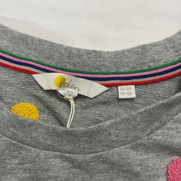 Boden Womens 4 Sweatshirt Dress Marl Boucle Spots Polka Dot Colorful Long Sleeve - Picture 7 of 10